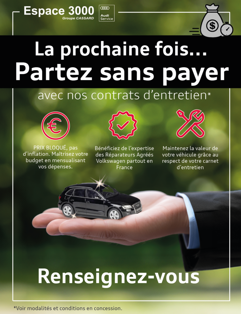 Contrat entretien audi landing page v27