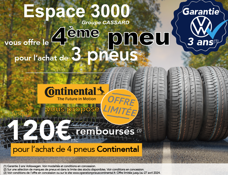 OP pneu Continental - avril 2024